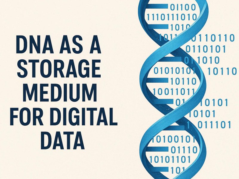 DNA as a storage medium for digital data.