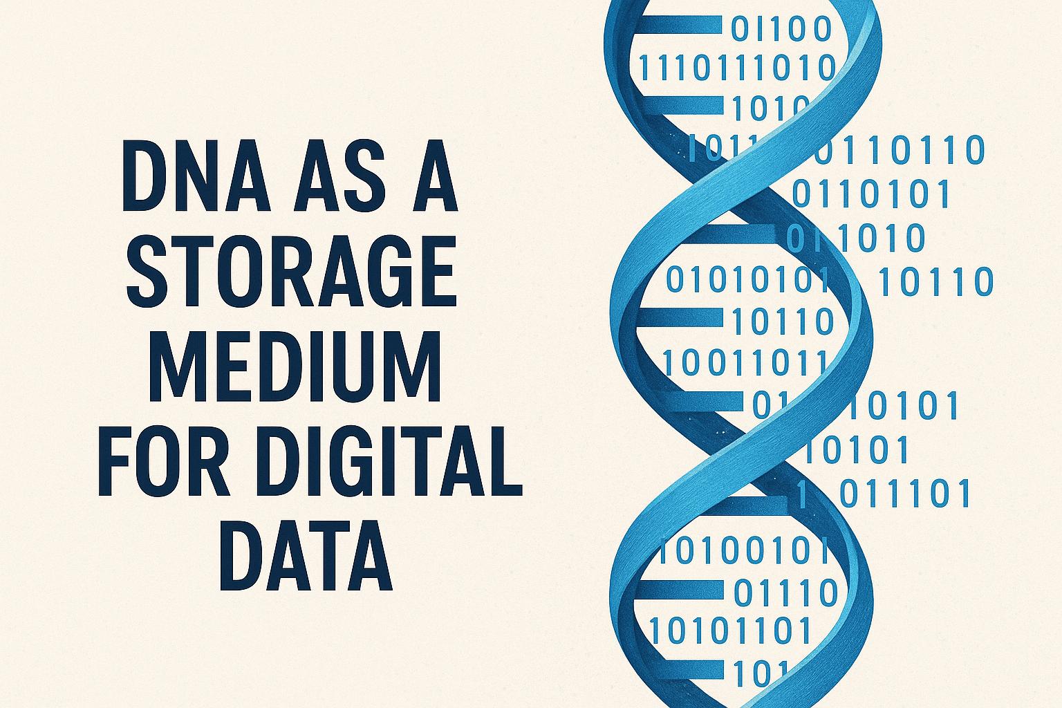 DNA as a storage medium for digital data.