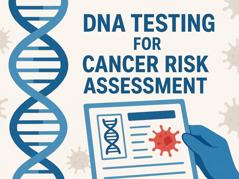 DNA testing for cancer risk assessment.