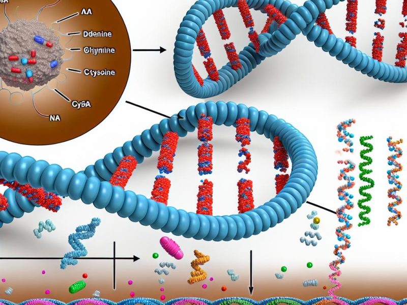 How DNA codes for proteins.