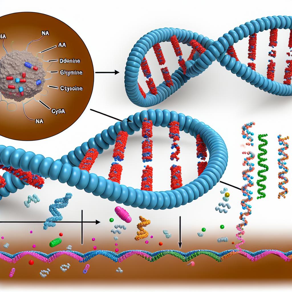 How DNA codes for proteins.