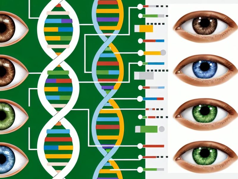 How DNA determines eye color.