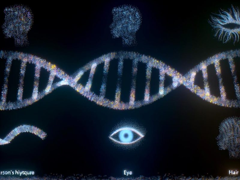 How DNA influences physical traits.