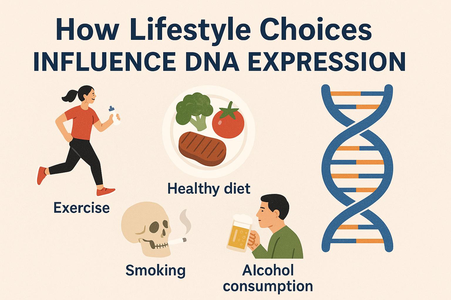 How lifestyle choices influence DNA expression.