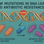 How mutations in DNA lead to antibiotic resistance.