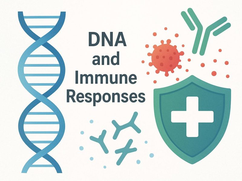 The relationship between DNA and immune responses.