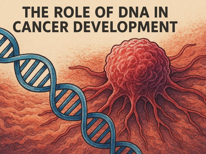 The role of DNA in cancer development.