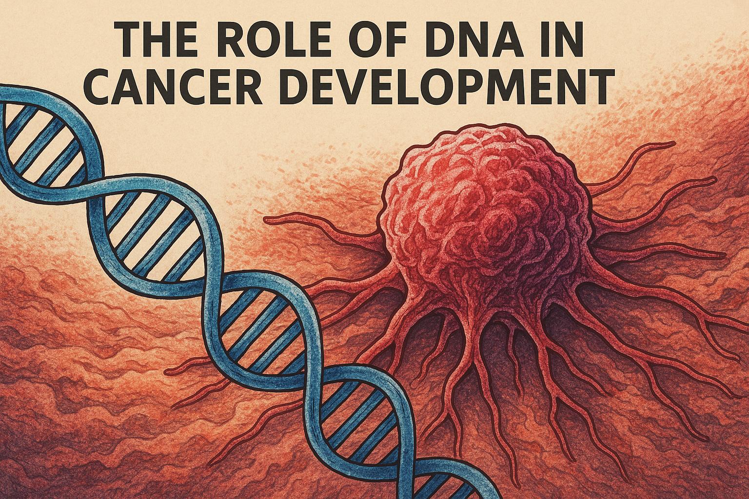 The role of DNA in cancer development.