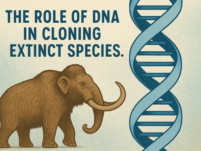 The role of DNA in cloning extinct species.