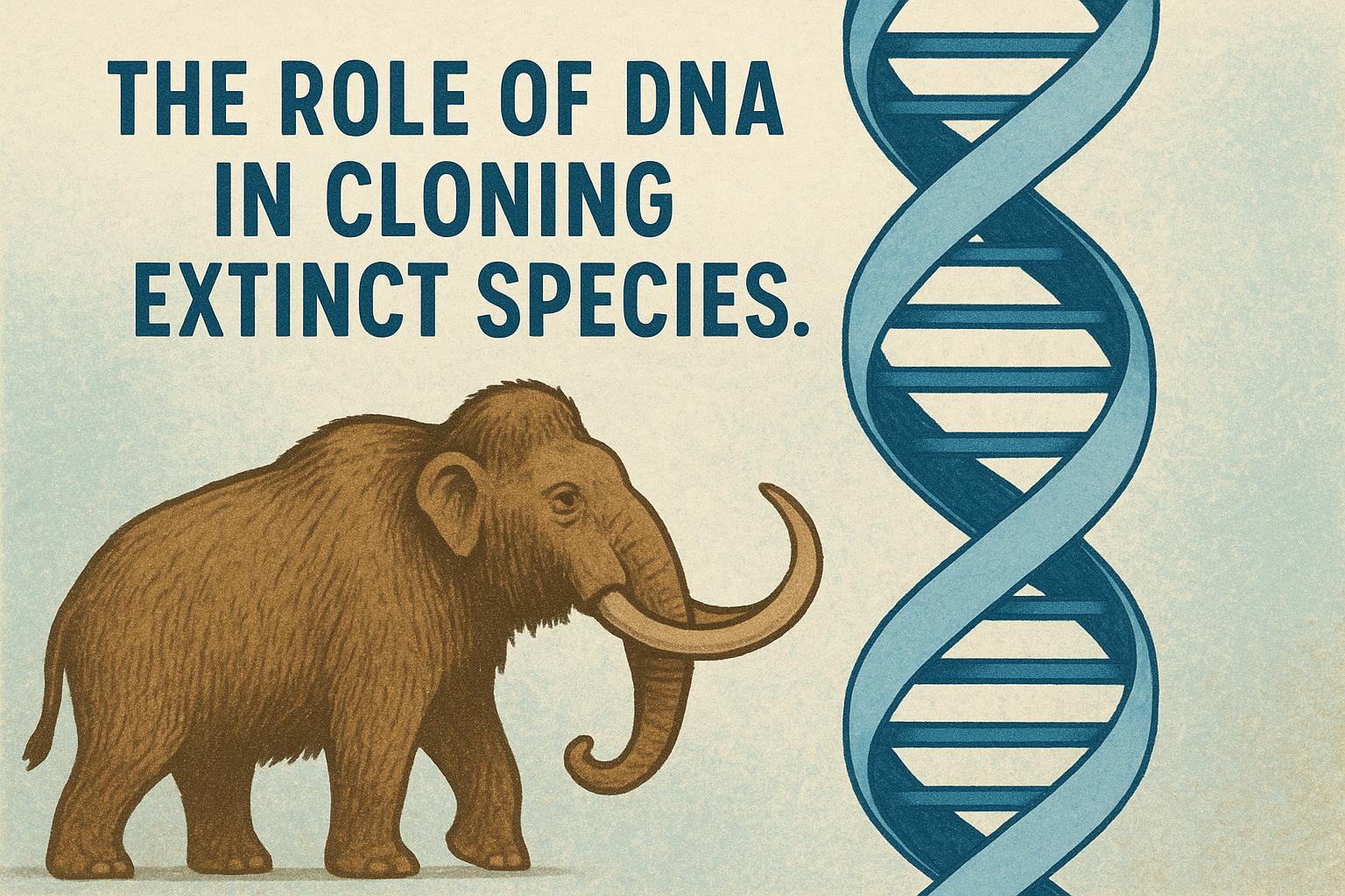 The role of DNA in cloning extinct species.