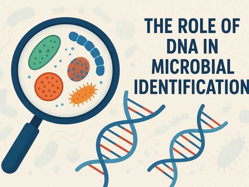 The role of DNA in microbial identification.