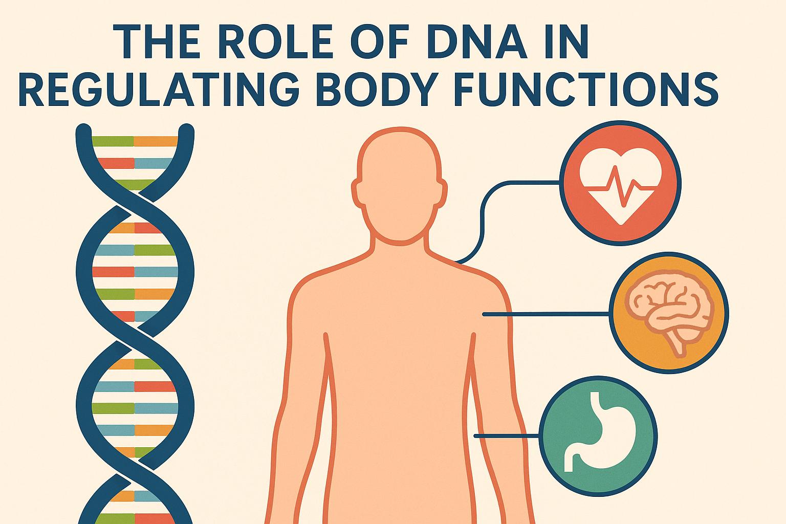 The role of DNA in regulating body functions.