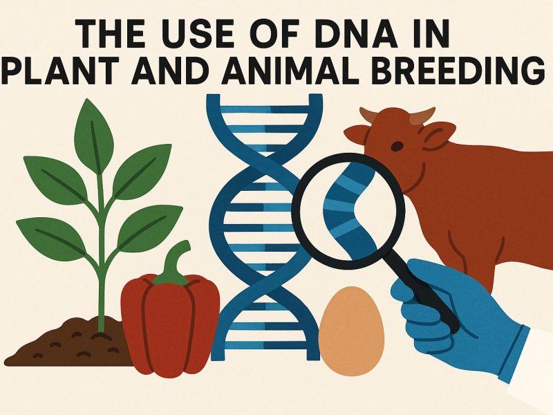 The use of DNA in plant and animal breeding.