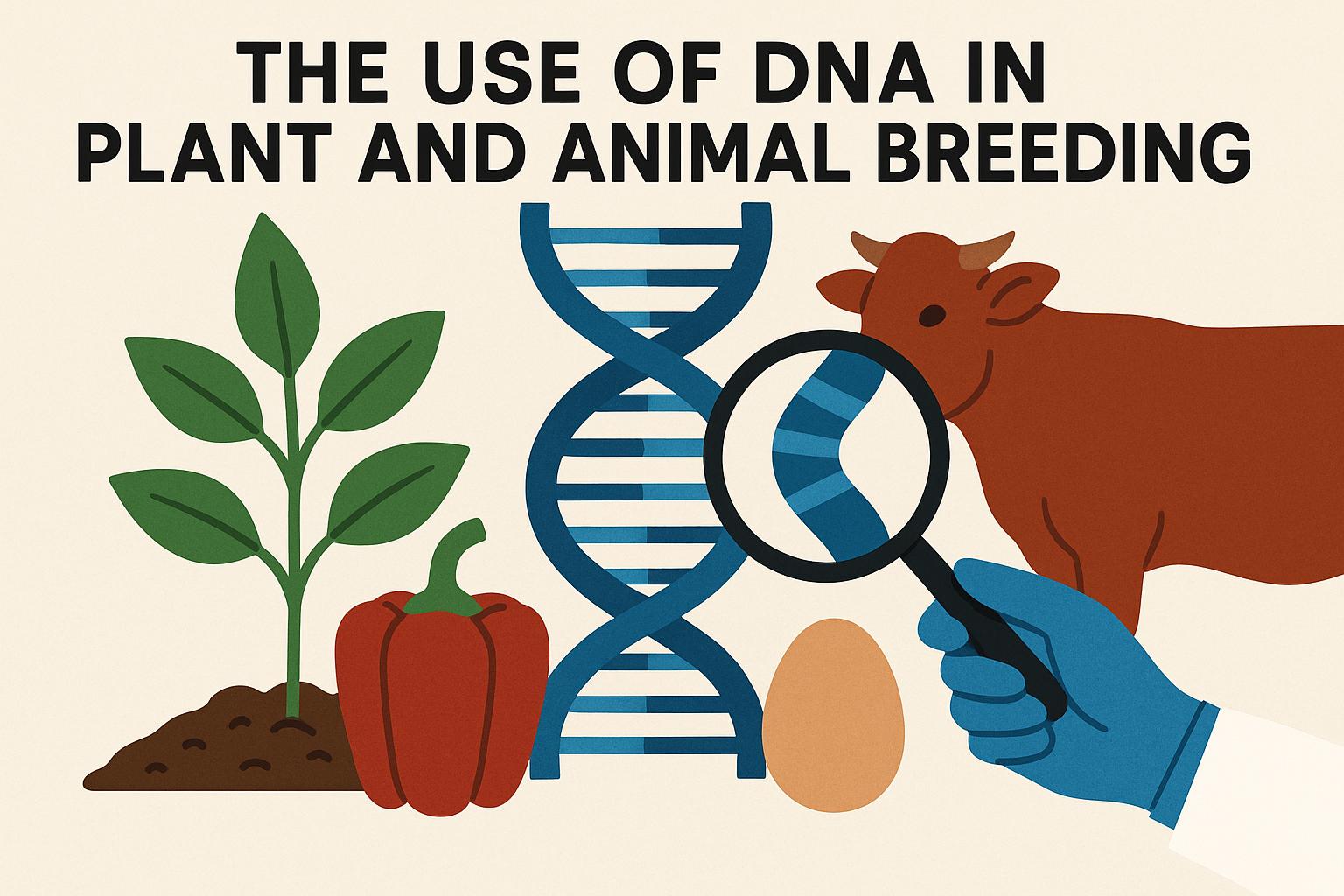 The use of DNA in plant and animal breeding.
